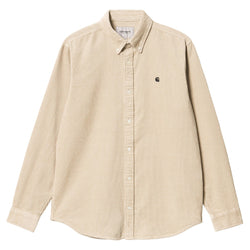 Chemises - Carhartt WIP - L/S Madison Cord Shirt // Wall/Black - Stoemp
