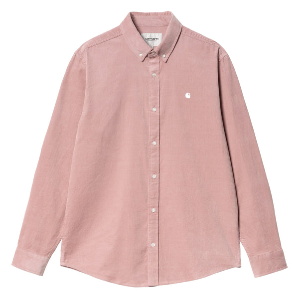 LS Madison Fine Cord Shirt // Glassy Pink/Wax