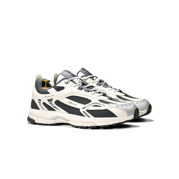 Sneakers Mercer Amsterdam femmes en cactus blanches et grises vue de trois quart