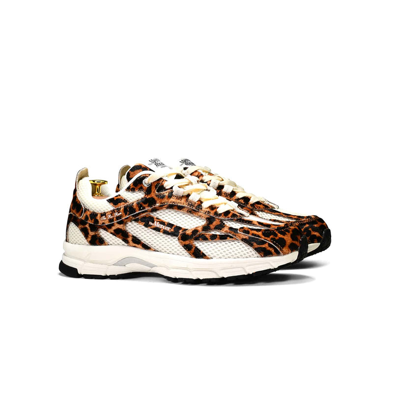 Sneakers Mercer Amsterdam femmes leopard vue de trois quarts