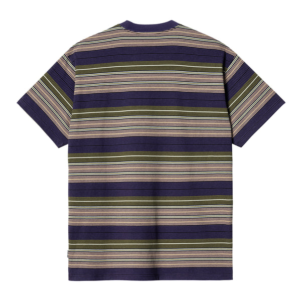 SS Coby T-shirt // Coby Stripe // Tyrian