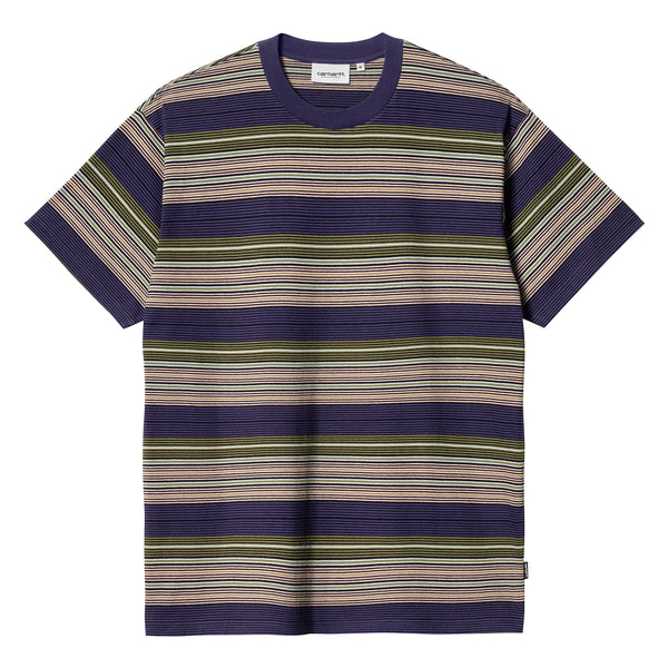 SS Coby T-shirt // Coby Stripe // Tyrian