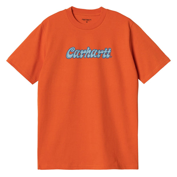 T-shirts - Carhartt WIP - SS Liquid Script T-shirt // Kumquat - Stoemp