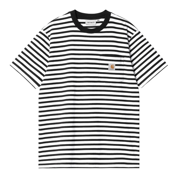 SS Seidler Pocket T-shirt // Seidler Tripe // Black/White