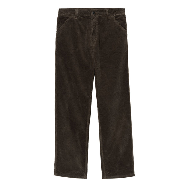 Pantalon Carhartt en velours brun vue de face