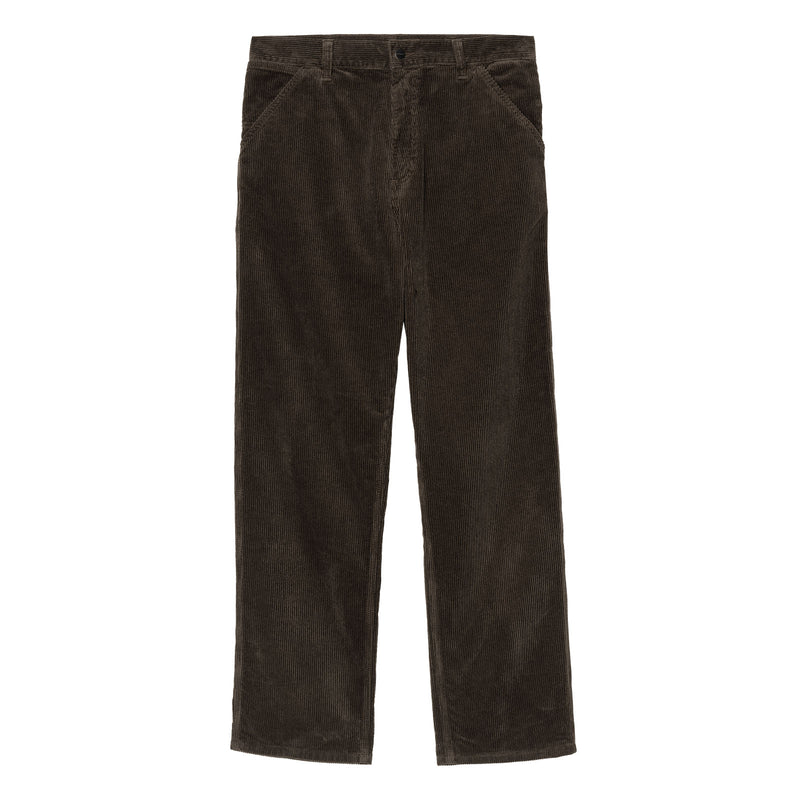 Pantalon Carhartt en velours brun vue de face