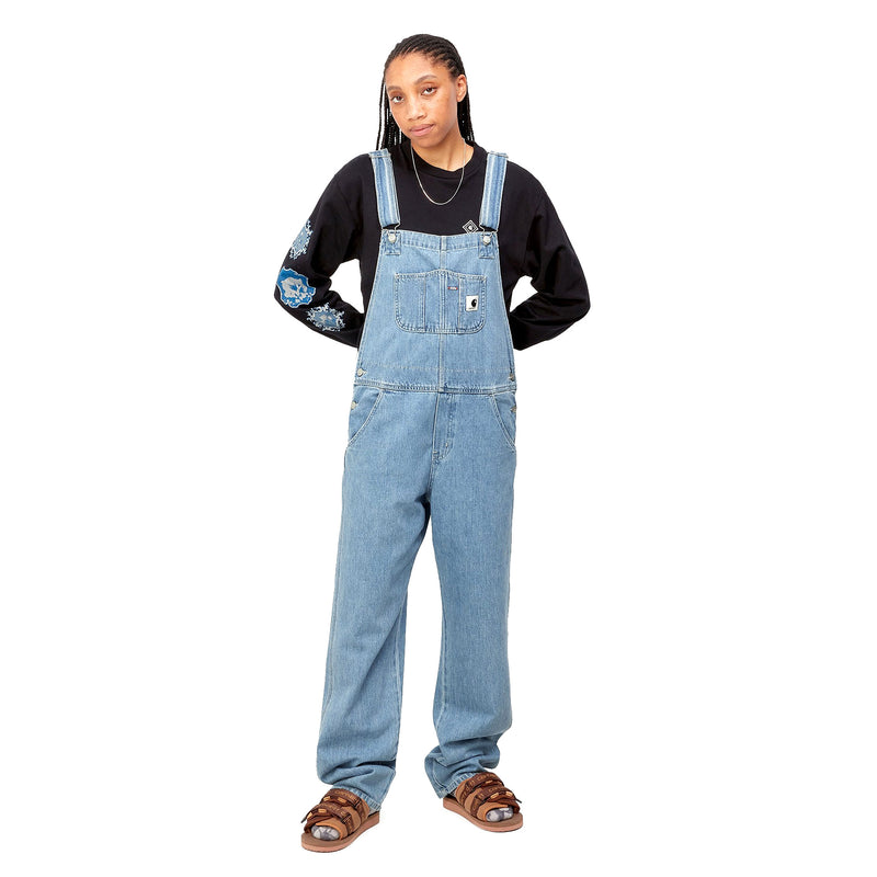 W' Bib Overall Straight // Blue Stone Bleached