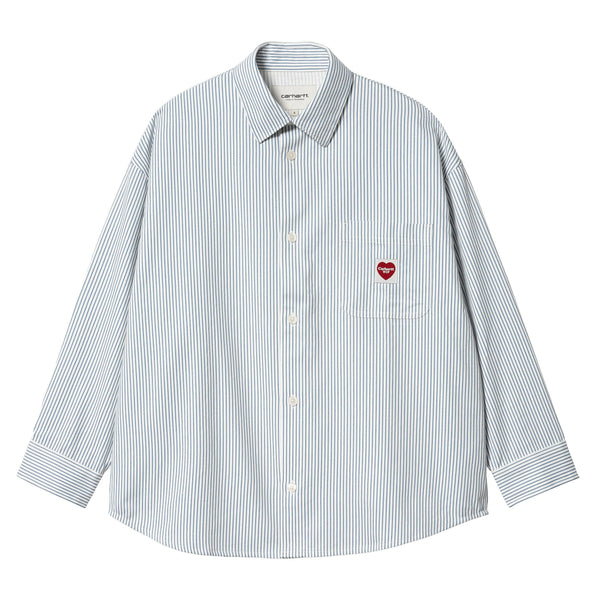 Chemises - Carhartt WIP - W' LS Terrel Shirt // Terrel Stripe/Wax/Bleach - Stoemp
