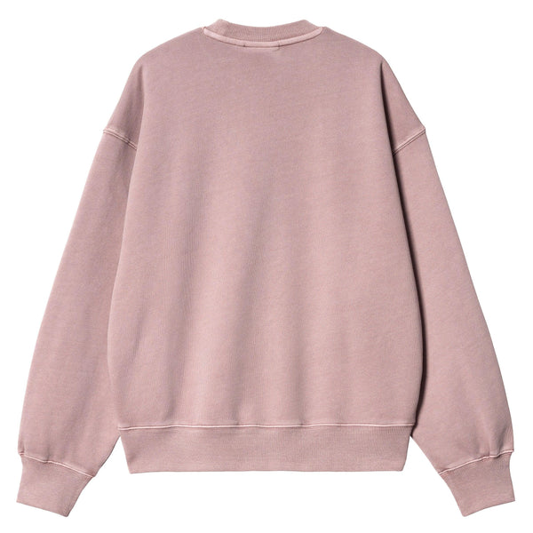 Sweats sans capuche - Carhartt WIP - W' Nelson Sweatshirt // Glassy Pink Garment dyed - Stoemp