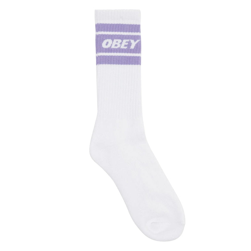 Chaussettes - Obey - Cooper II Socks // White/Purple Flower - Stoemp