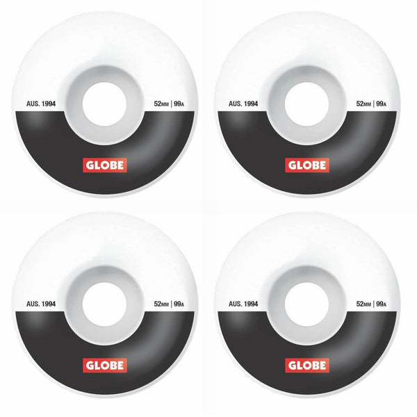 Dark Slate Gray G1 Street Wheel // White/Black/Bar // 52mm Roues Globe