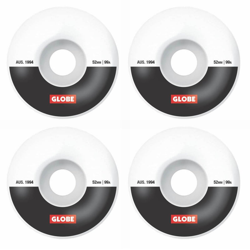 Dark Slate Gray G1 Street Wheel // White/Black/Bar // 52mm Roues Globe