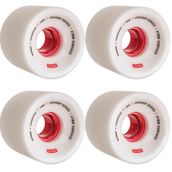 Firebrick Conical Cruiser Wheel // White/Red // 62mm Roues Globe
