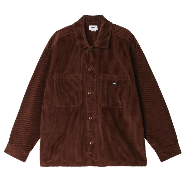 Chemises - Obey - Monte Cord Shirt Jacket // Sepia - Stoemp