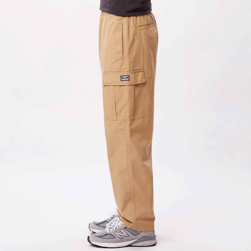 Pantalons - Obey - Easy Ripstop Cargo Pant // Light Khaki - Stoemp