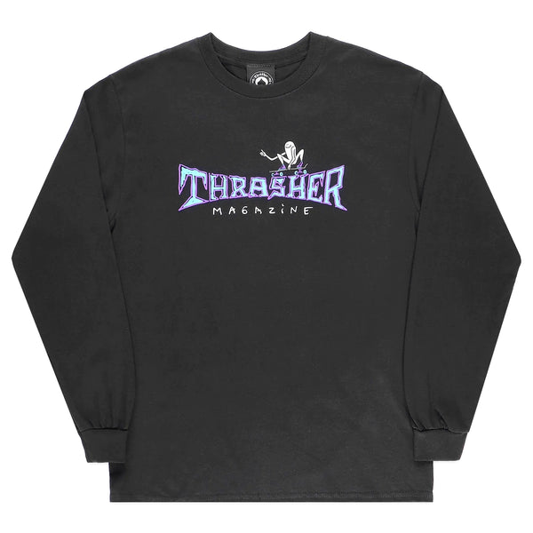 T-shirts - Thrasher - Gonz Thumbs Up L/S // Black - Stoemp