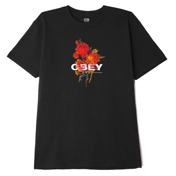 T-shirts - Obey - Bouquet Tee // Black - Stoemp
