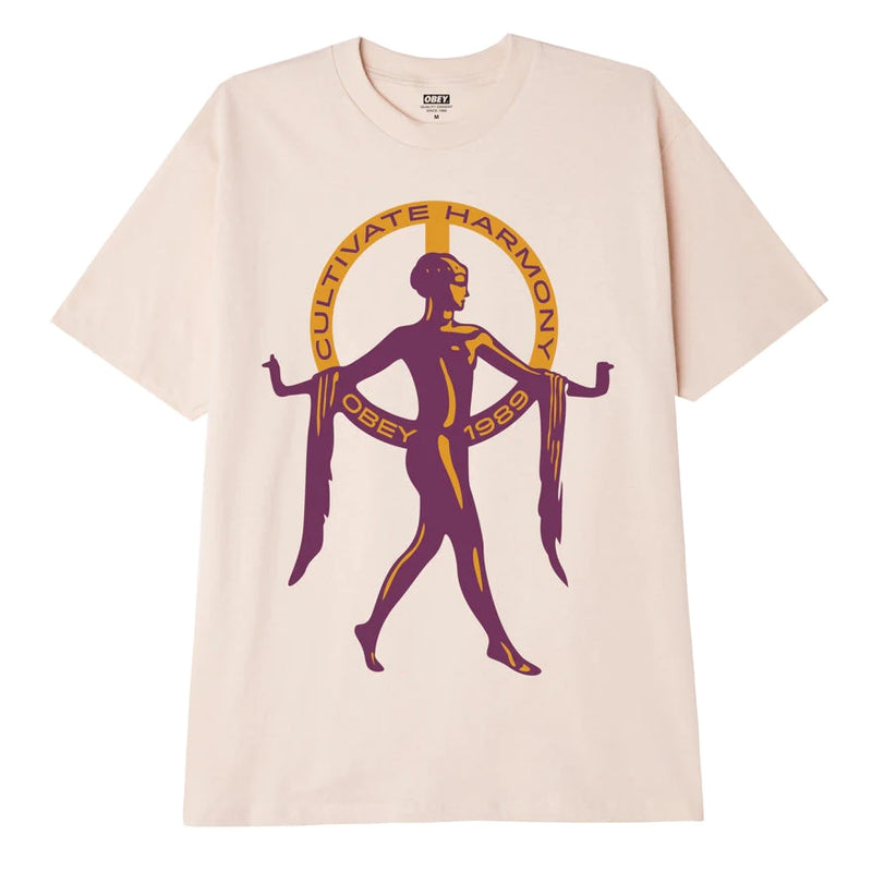 T-shirts - Obey - Cultivate Harmony Tee // Cream - Stoemp