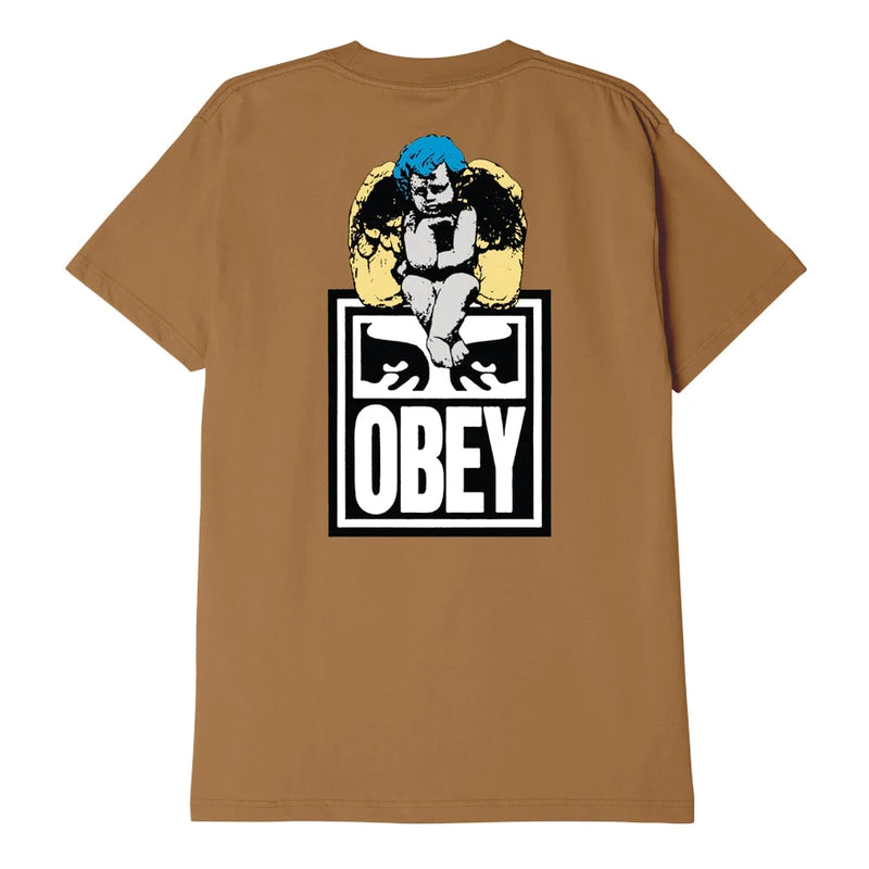 T-shirts - Obey - Fallen Angel Tee // Brown Sugar - Stoemp