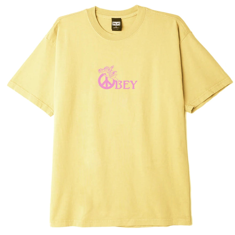 T-shirts - Obey - Peace Angel Tee // Butter - Stoemp