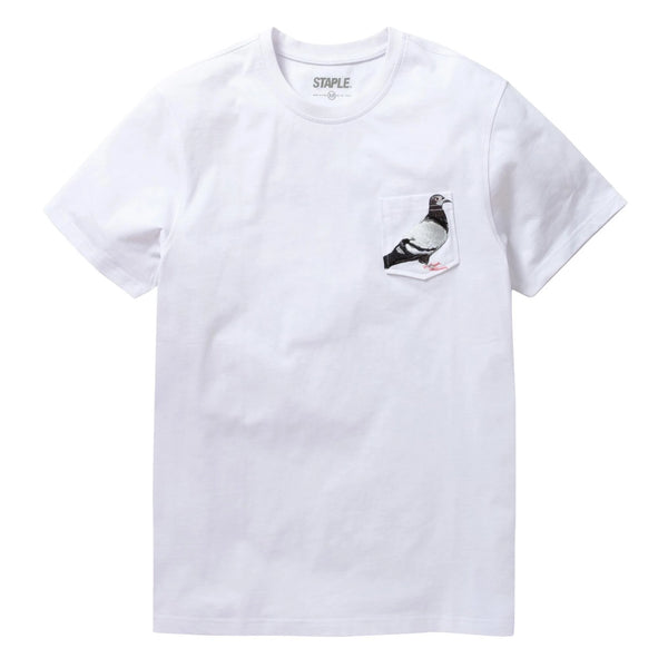 T-shirts - Staple - Pigeon Pocket Tee // White - Stoemp