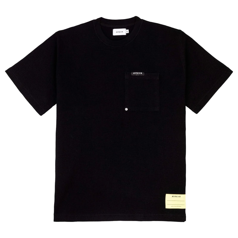 T-shirts - Avnier - Grid T-shirt // Black - Stoemp