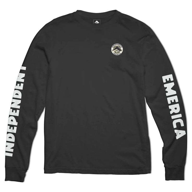T-shirts - Emerica - Emerica x Indy // Circle LS Tee // Black - Stoemp