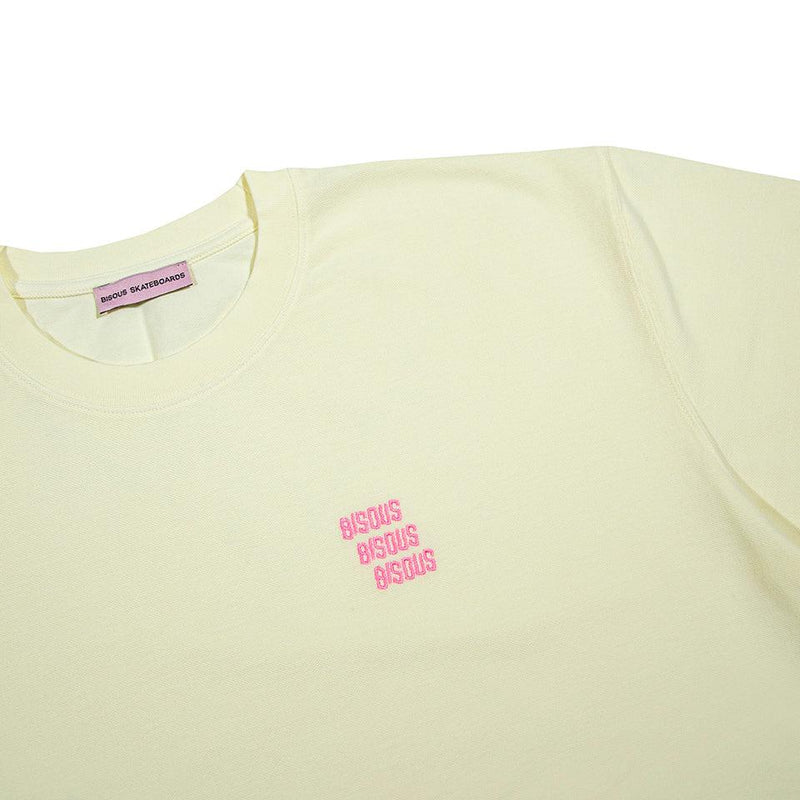 T-shirts - Bisous Skateboards - Piquet x3 T-shirt // Ivory - Stoemp
