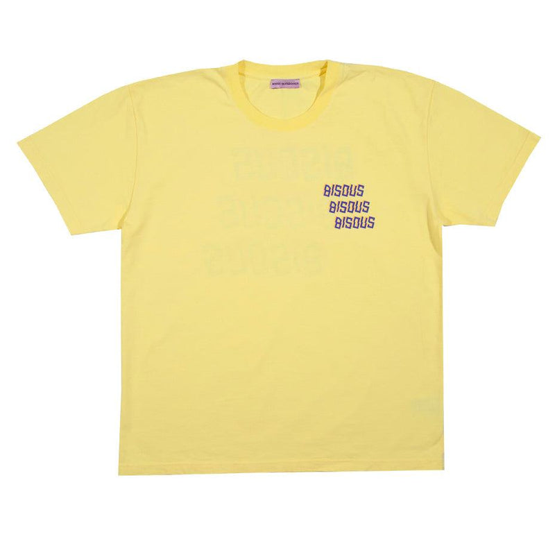 T-shirts - Bisous Skateboards - Bisous x3 Back T-shirt // Light Yellow - Stoemp