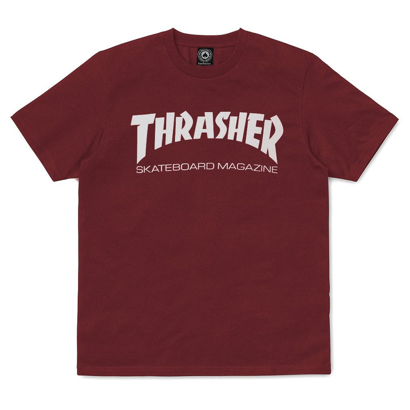 Saddle Brown SS Tee Skate Mag // Maroon T-shirts Thrasher