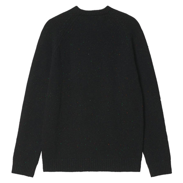 Pulls - Carhartt WIP - Anglistic Sweater // Speckled Black - Stoemp
