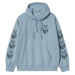 Sweats à capuche - Carhartt WIP - Hooded Grin Sweat // Frosted Blue/Black - Stoemp