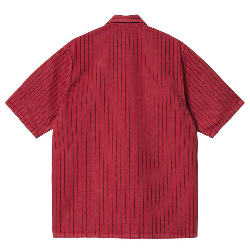 Chemises - Carhartt WIP - SS Trade Shirt // Cornel/Black Garment Dyed - Stoemp