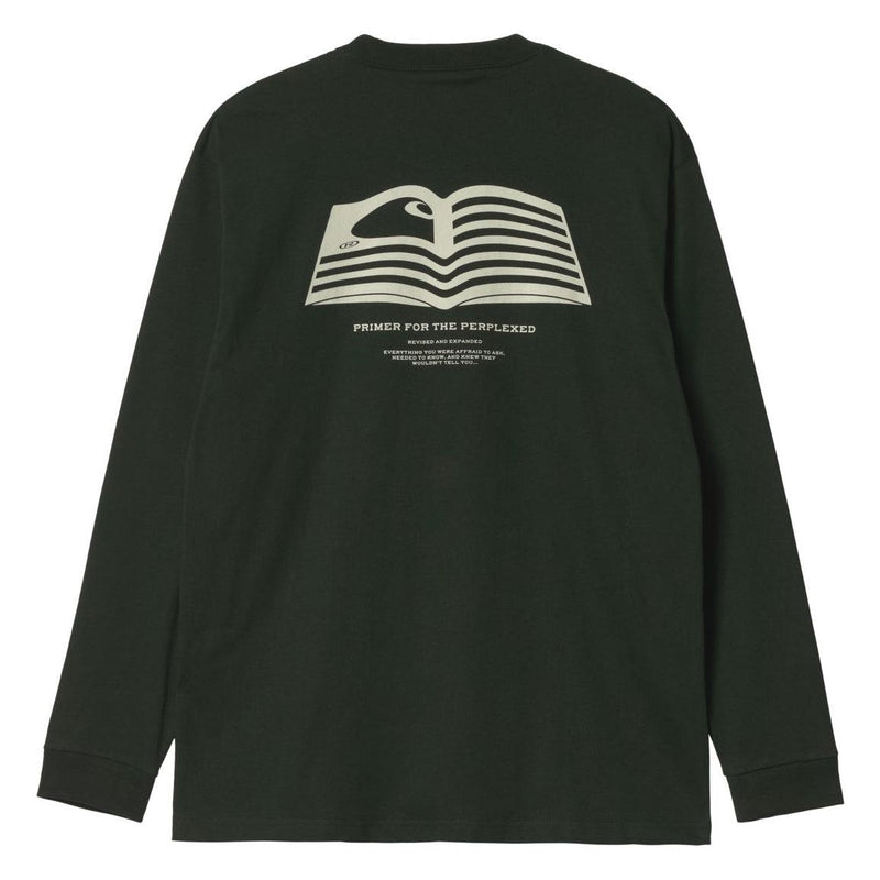 T-shirts - Carhartt WIP - L/S Book State T-shirt // Dark Cedar/Wax - Stoemp