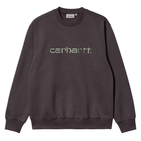 Sweats sans capuche - Carhartt WIP - Carhartt Sweatshirt // Artichoke/Misty Sky - Stoemp