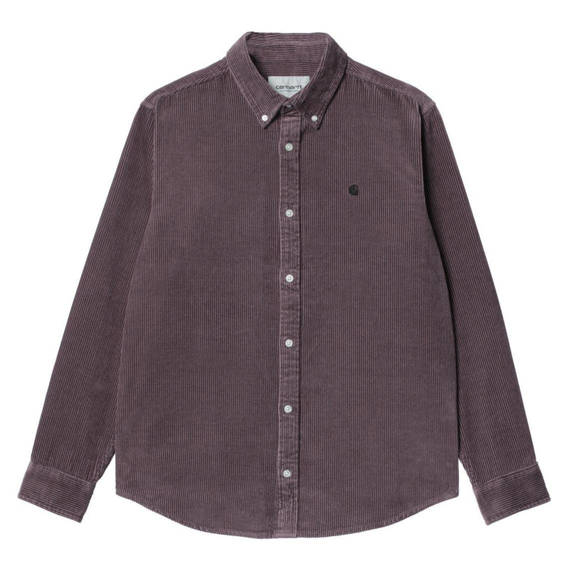 Chemises - Carhartt WIP - LS Madison Cord Shirt // Misty Thistle/Black - Stoemp