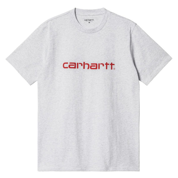 T-shirts - Carhartt WIP - SS Script T-shirt // Ash Heather/Rocket - Stoemp