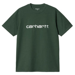 T-shirts - Carhartt WIP - SS Script T-shirt // Treehouse/White - Stoemp