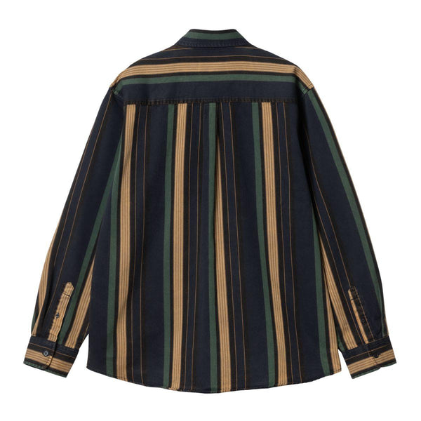Chemises - Carhartt WIP - LS Dorado Shirt // Dorado Stripe/Dark Navy Moon Wash - Stoemp