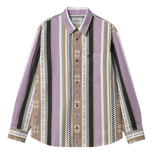 Chemises - Carhartt WIP - LS Coba Stripe Shirt // Violanda/Soot - Stoemp