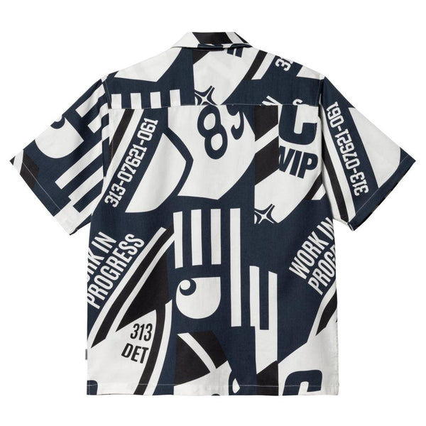 Chemises - Carhartt WIP - SS Marina Shirt // Marina Print/Atom Blue - Stoemp