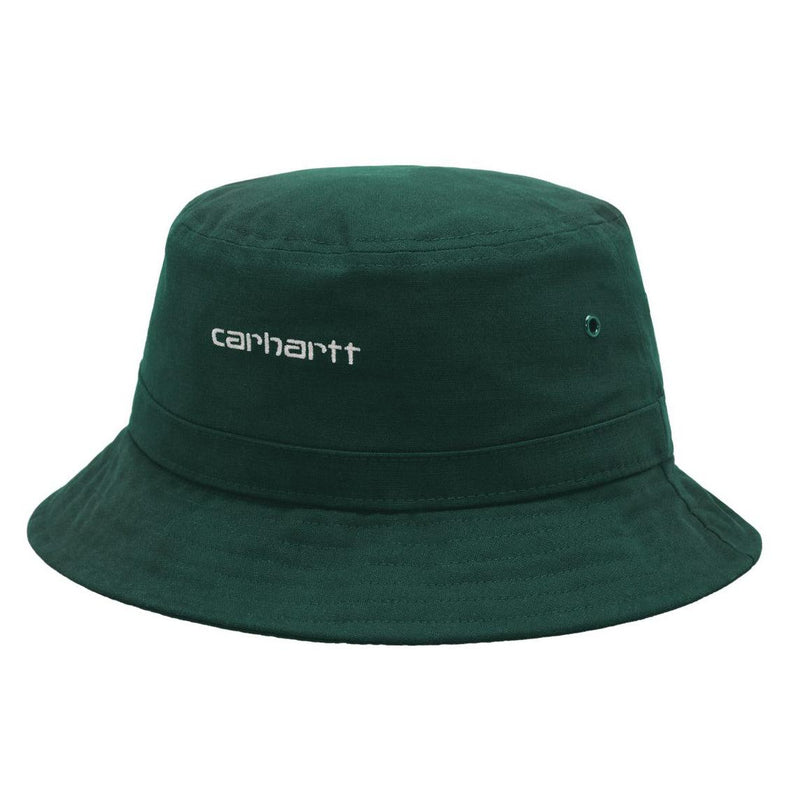 Casquettes & hats - Carhartt WIP - Script Bucket Hat // Treehouse/White - Stoemp