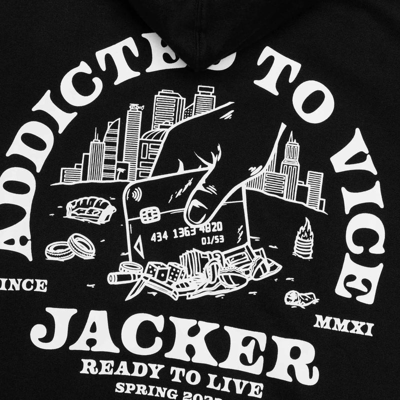 Sweats à capuche - Jacker - Addicted Hoodie // Black - Stoemp