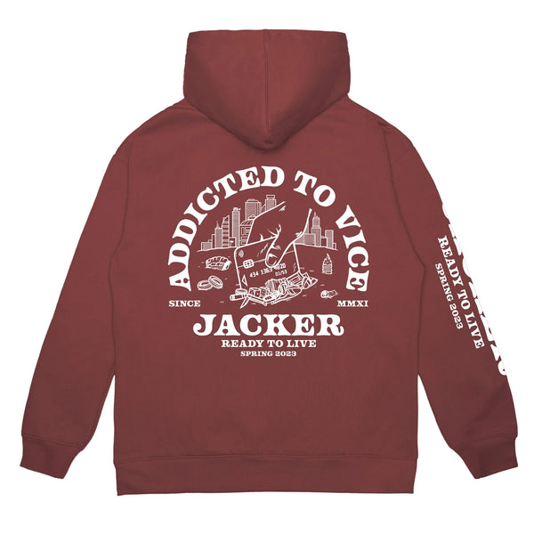 Sweats à capuche - Jacker - Addicted Hoodie // Brick - Stoemp