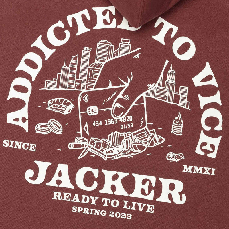 Sweats à capuche - Jacker - Addicted Hoodie // Brick - Stoemp