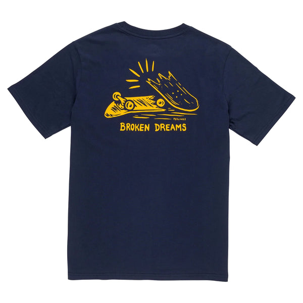 T-shirts - And Feelings - Broken Dreams SS T-shirt // Navy - Stoemp