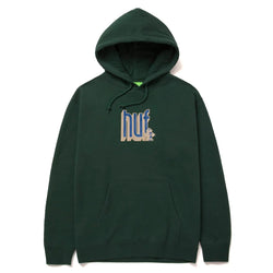 Sweats à capuche - Huf - Bookend PO Hoodie // Forest Green - Stoemp