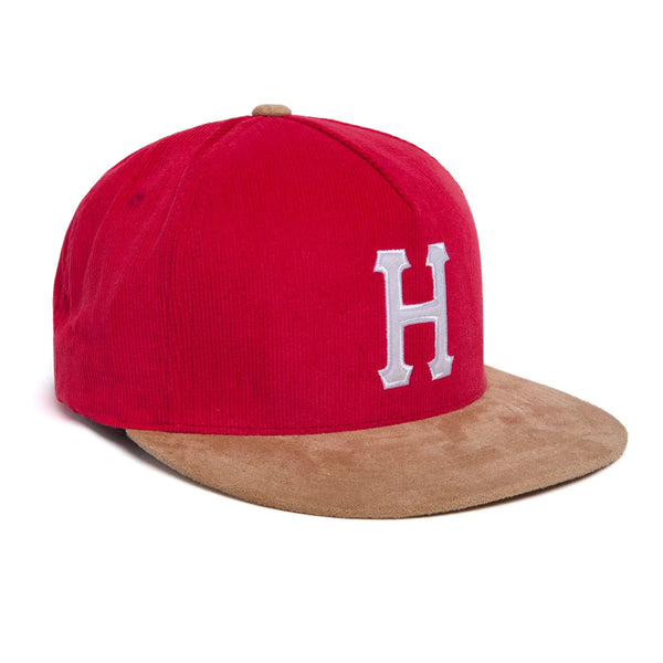 Casquettes & hats - Huf - Corduroy Classic H Snapback // Red - Stoemp