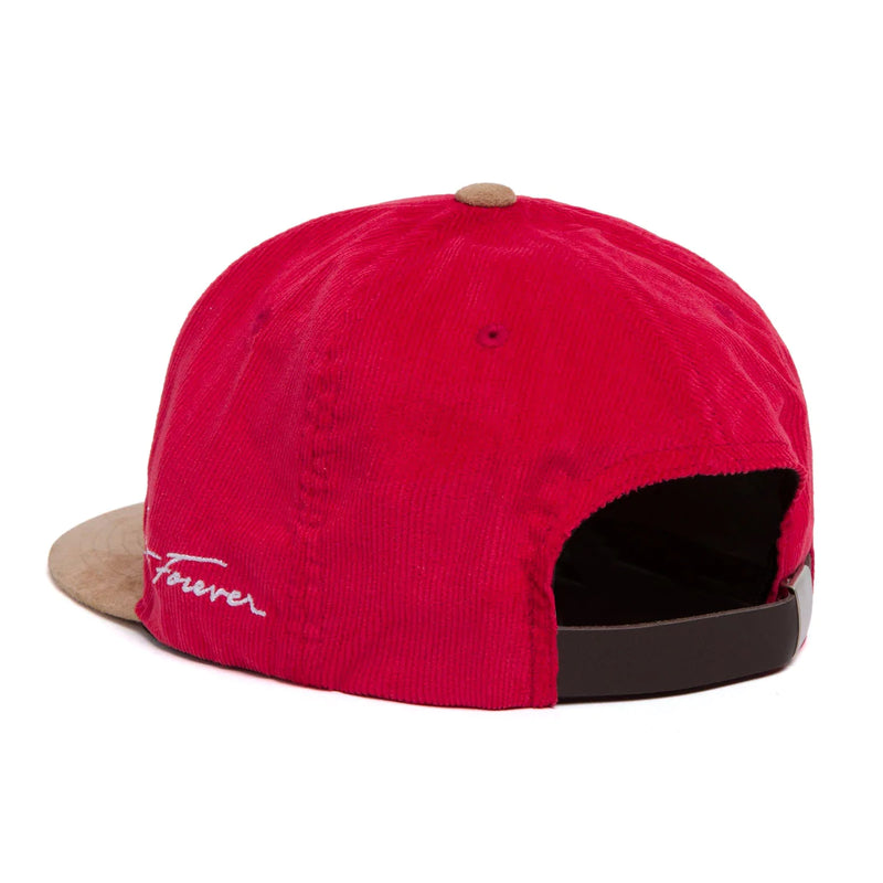 Casquettes & hats - Huf - Corduroy Classic H Snapback // Red - Stoemp