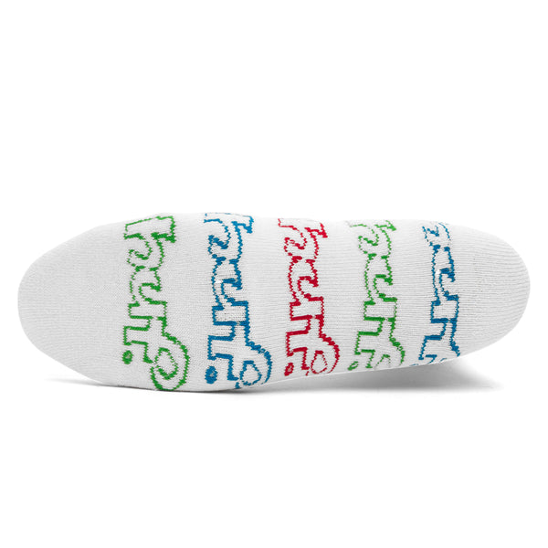 Chaussettes - Huf - Drop Out Sock // White - Stoemp